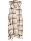 Woolrich hooded cape scarf - Neutrals