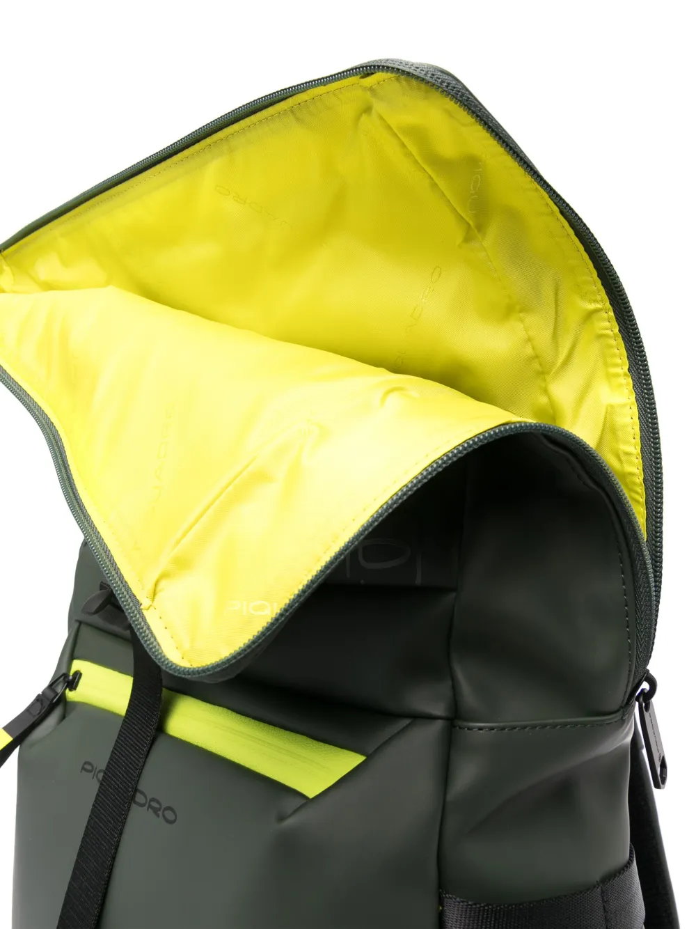 Shop Piquadro Water-resistant Backpack In Green