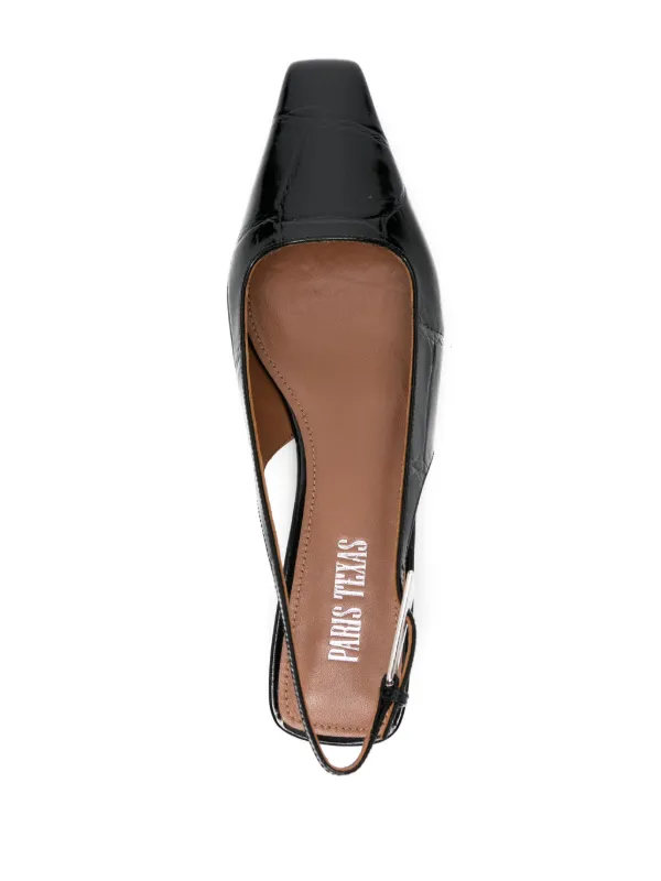 Paris texas フラットシューズ Paris Texas Bettina フラットシューズ | ブラック | FARFETCH JP
