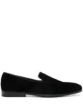 Doucal's velvet loafers - Black