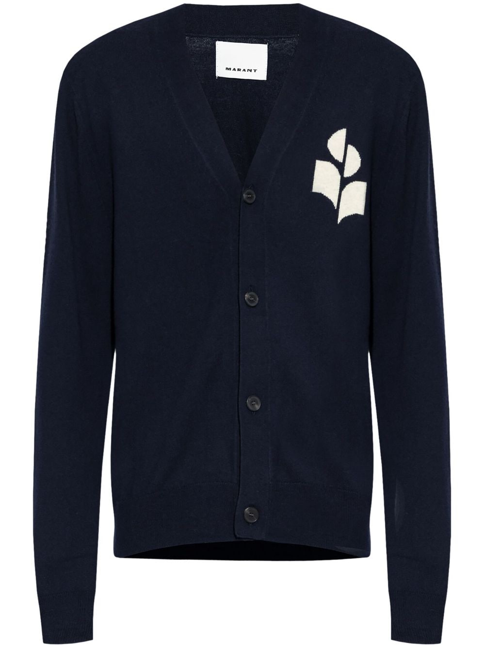 Shop Marant Elvin Cardigan In Blue