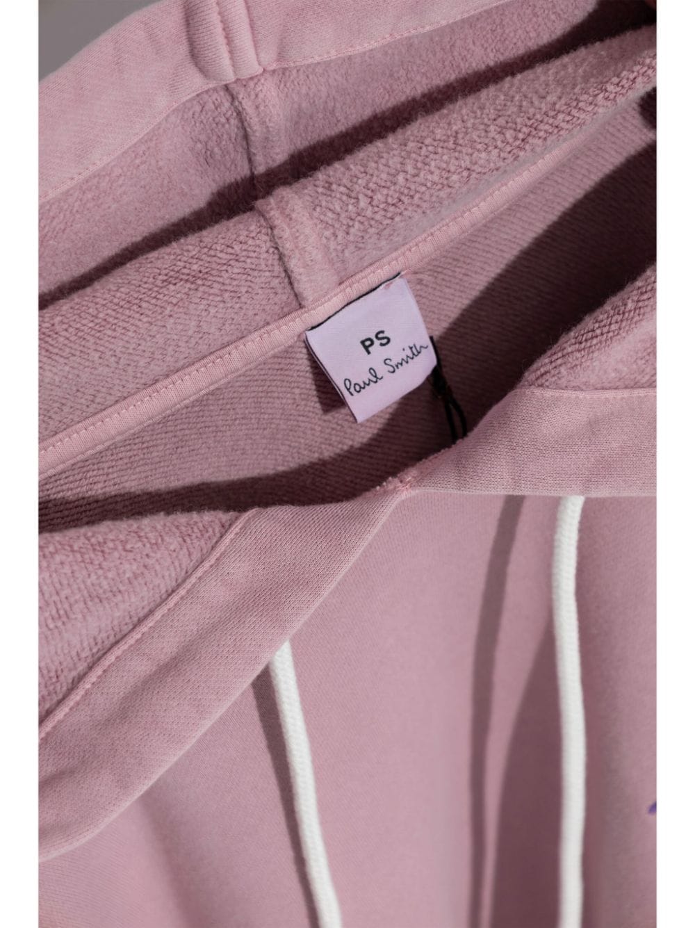 Shop Ps By Paul Smith Logo-embroidered Cotton Hoodie In Pink