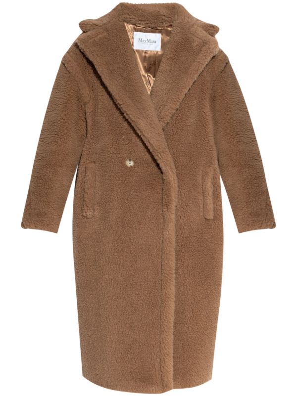 Max Mara Manteau Teddy Bear Icon Marron FARFETCH CM