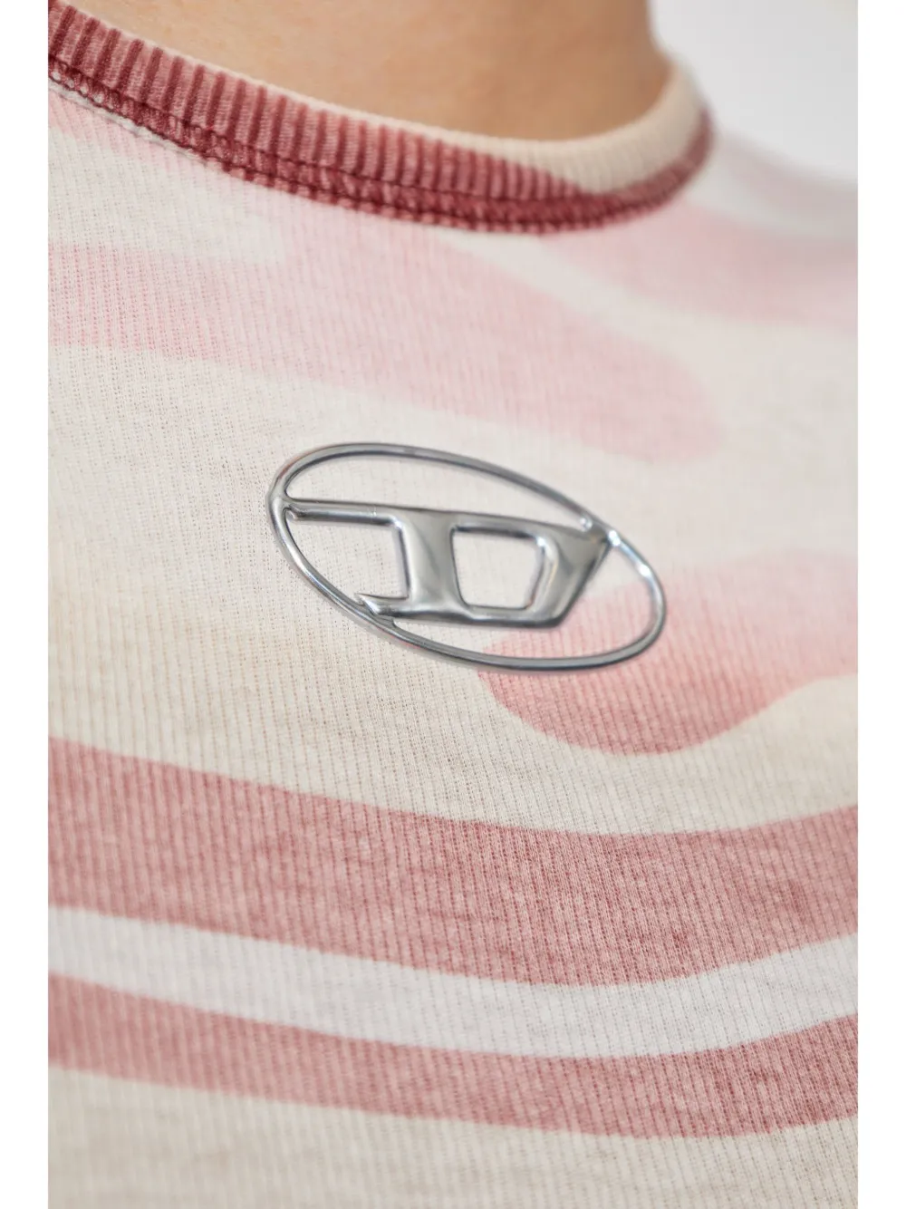 Diesel T-shirt met camouflageprint Rood