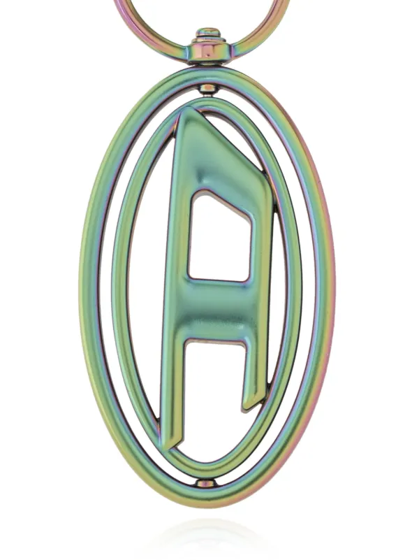 【DIESEL】 1DR KEY 1DR keyring with iridescent finish Green Diesel 1DR Keyring | Green | FARFETCH GE