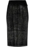 Diesel faded-effect pencil skirt - Black