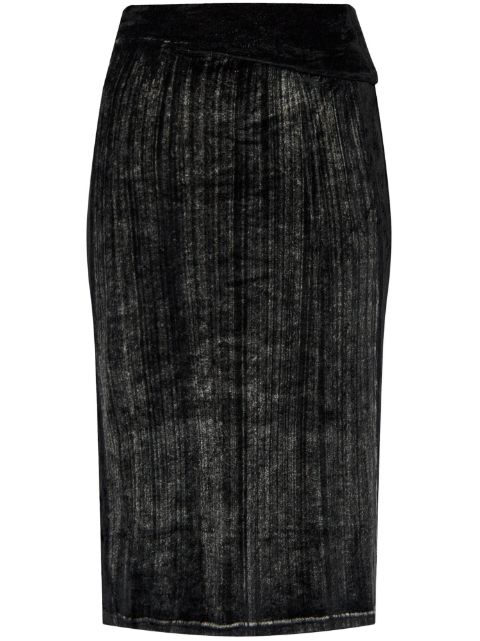 Diesel faded-effect pencil skirt Women