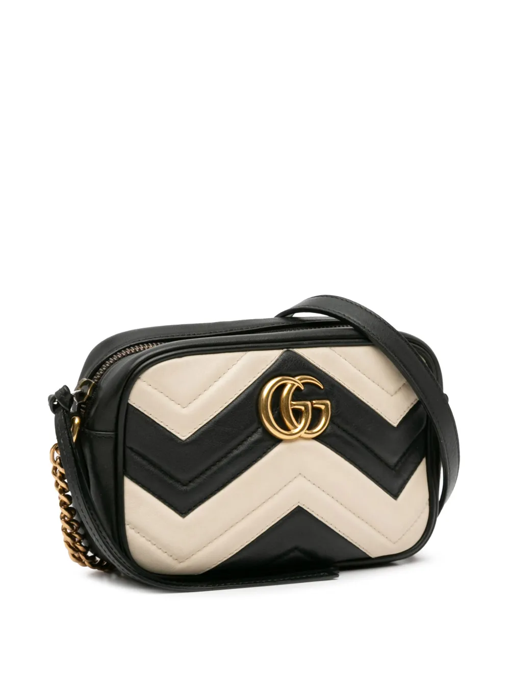 Gucci Pre Owned Bolsa Crossbody GG Marmont Matelasse Mini 2016 2023 Negro FARFETCH MX