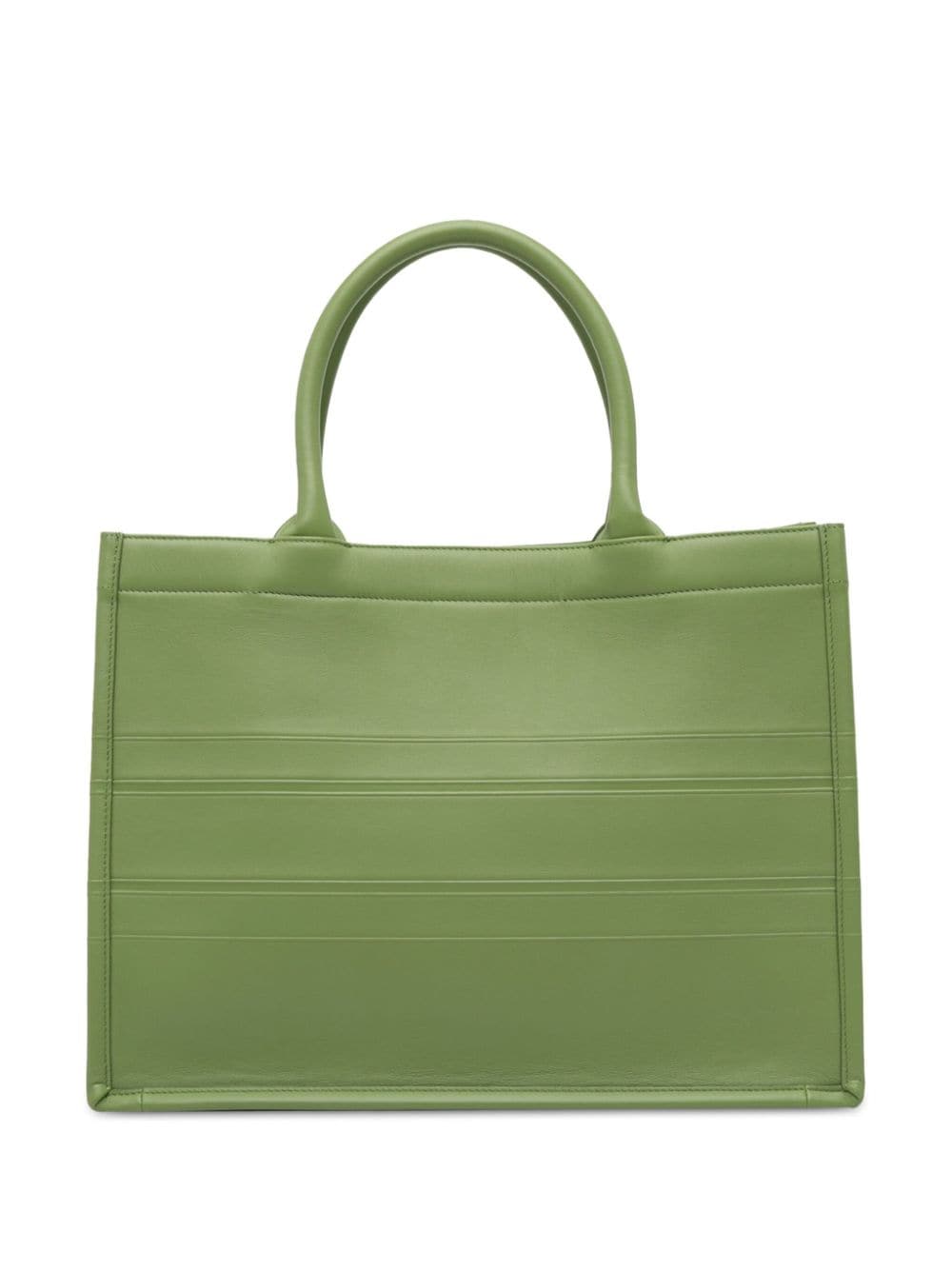 Christian Dior Pre-Owned 2021 Medium Embossed Leather Book tote bag - Groen