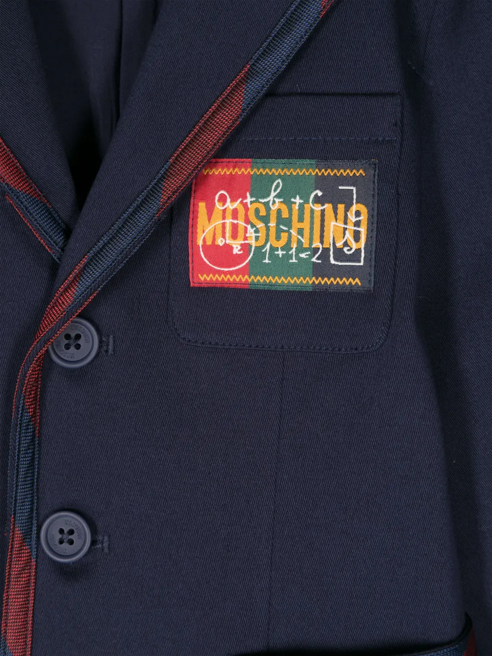 Moschino Kids Jack met logolabel Blauw