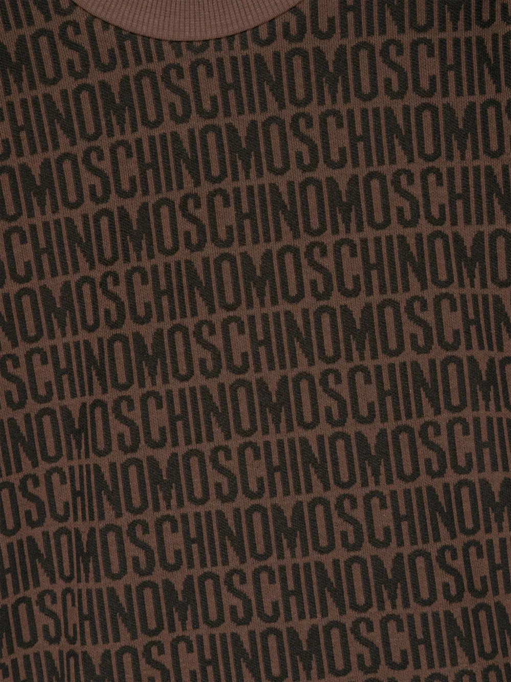 Moschino Kids T-shirt met logo-jacquard Bruin
