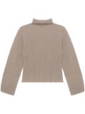 Baserange high-neck sweater - Brown