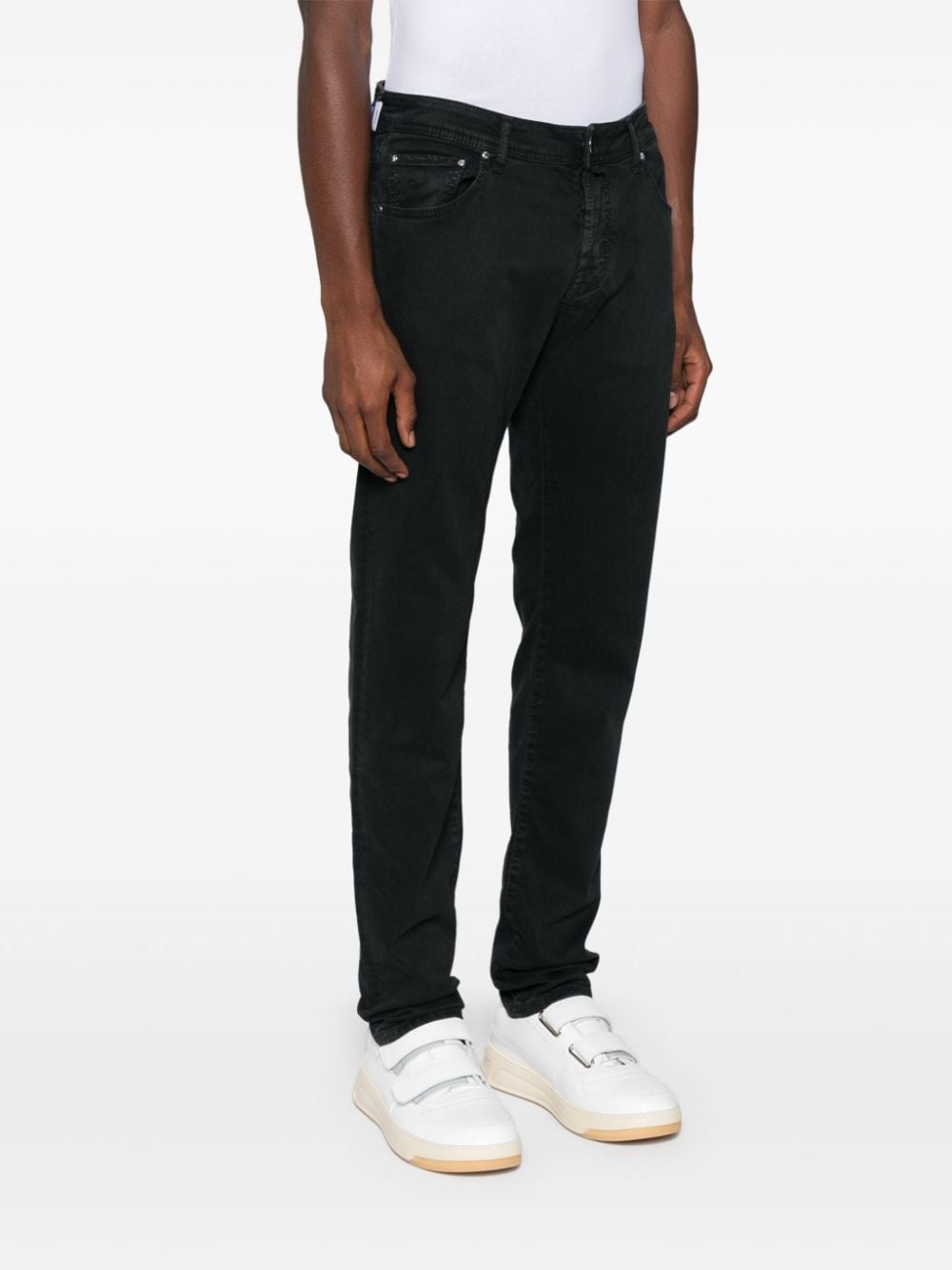 Shop Jacob Cohen Nick Slim Jeans In Schwarz