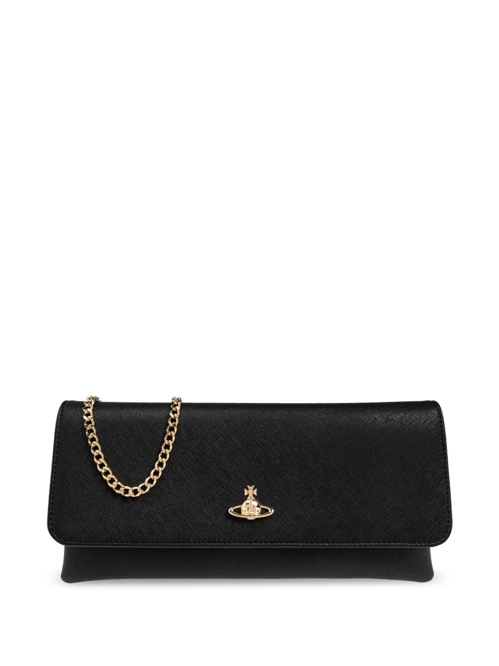 Vivienne Westwood Orb-plaque clutch bag - Nero