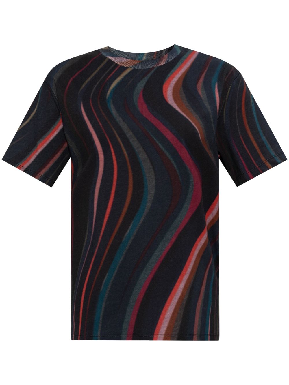 PS Paul Smith swirl-print cotton t-shirt Zwart
