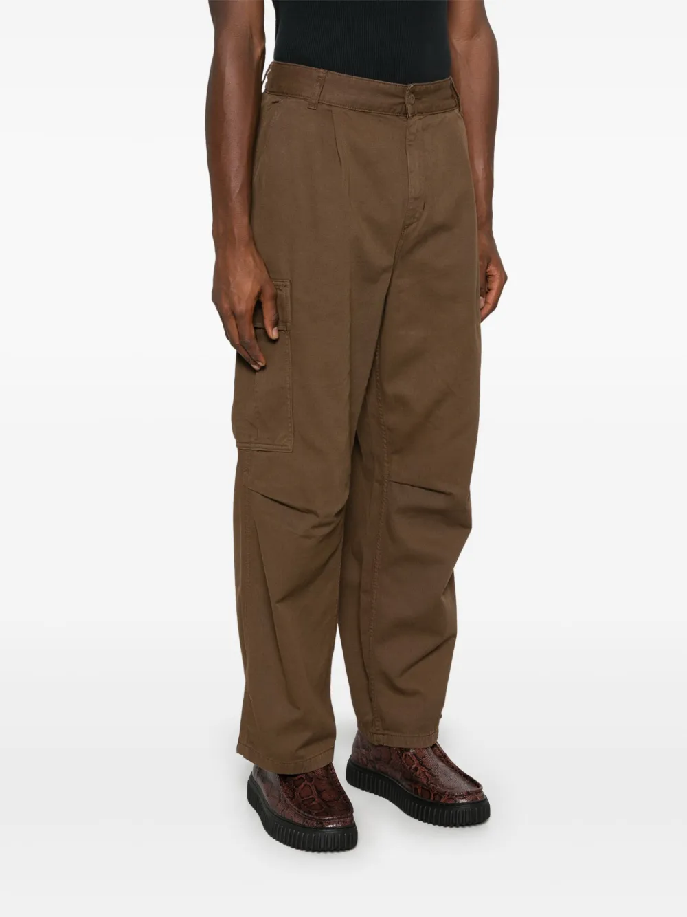 Carhartt Belt-loop Casual Pants In Brown