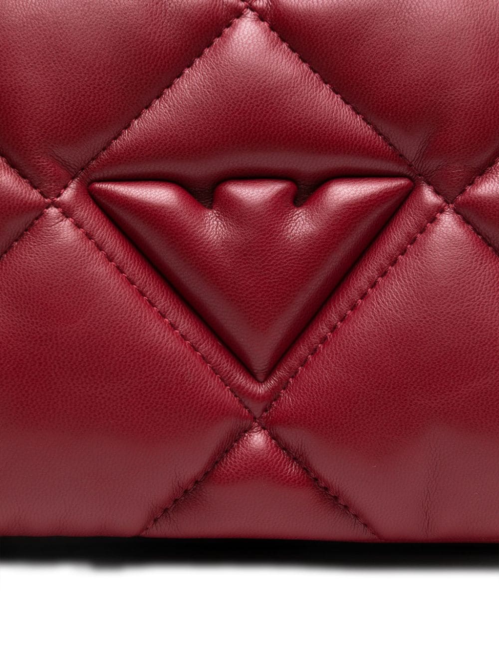 Shop Emporio Armani Logo-appliqué Shoulder Bag In Red