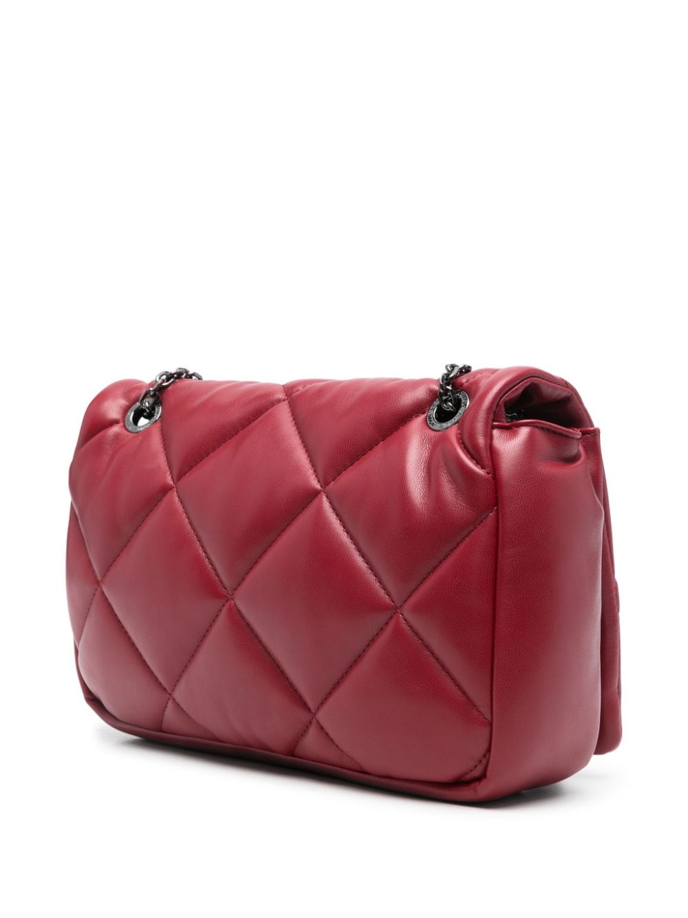 Shop Emporio Armani Logo-appliqué Shoulder Bag In Red