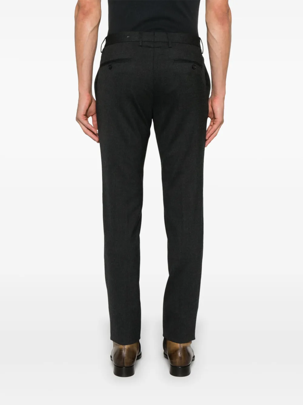 Incotex Broek met toelopende pijpen Grijs