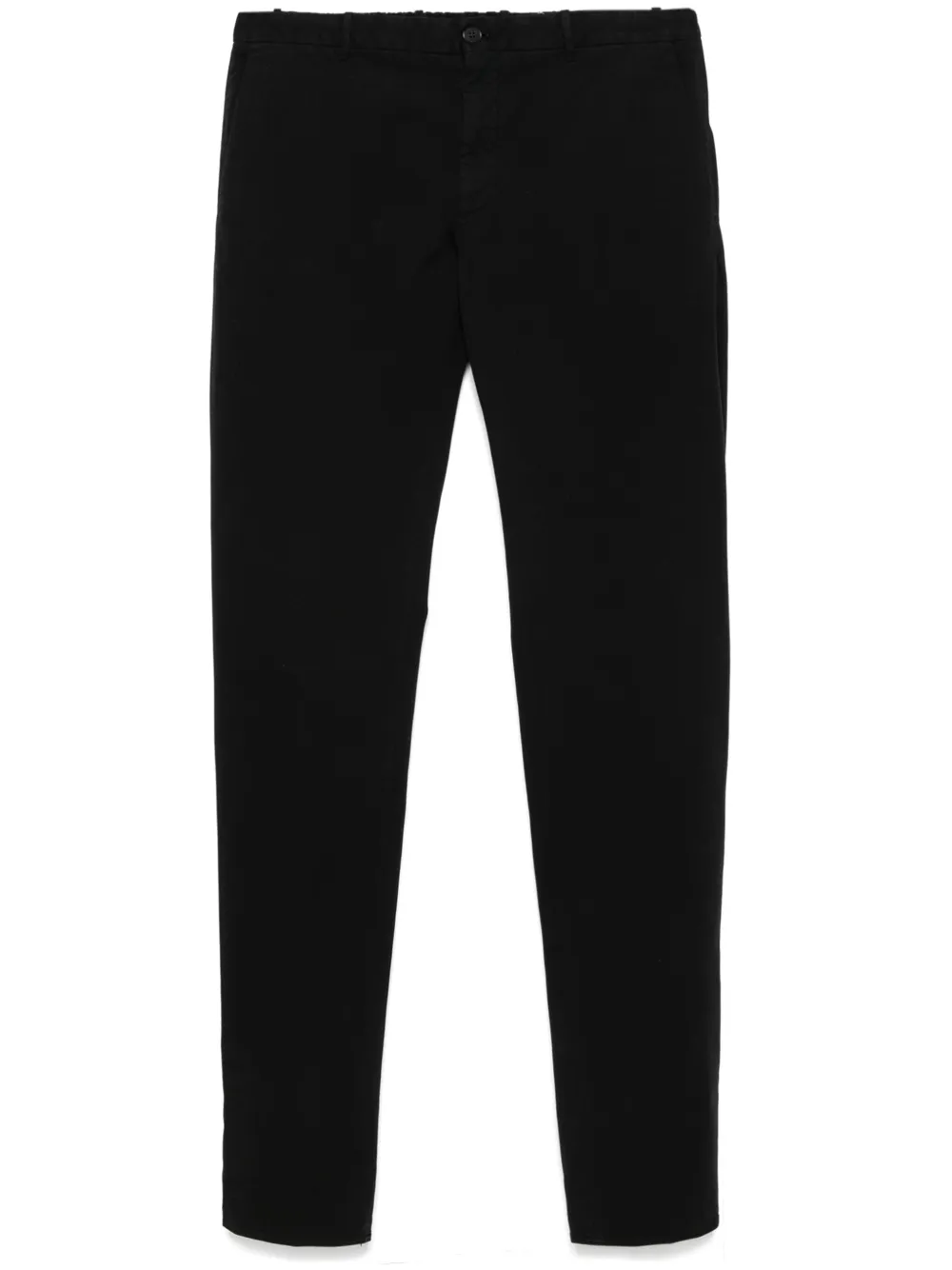 Incotex Chino met toelopende pijpen Zwart