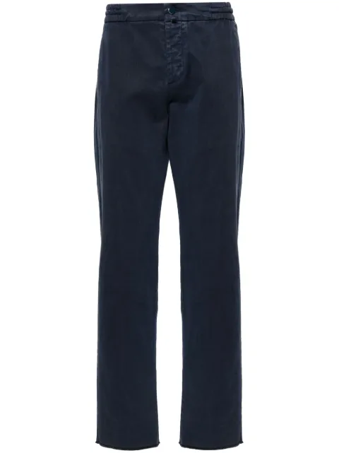 Kiton pantalones chinos de sarga