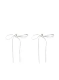 Simone Rocha Bow Ribbon stud earrings - White