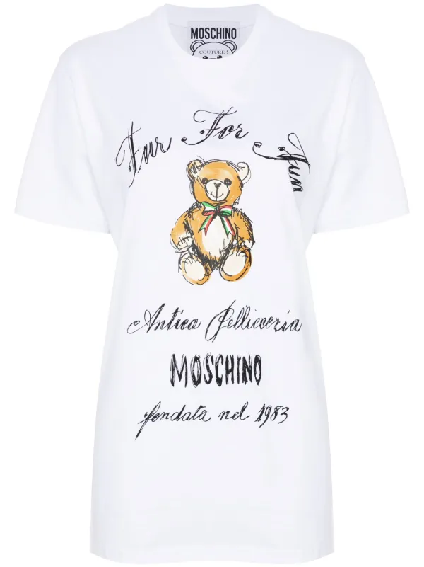 Moschino Teddy Bear T shirt White FARFETCH HK