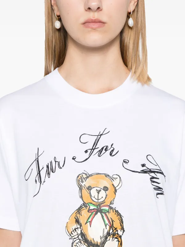 Moschino Teddy Bear T shirt White FARFETCH HK