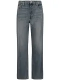 RE/DONE logo-patch straight-cut jeans - Blue