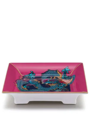 Shanghai Tang Vivid Dragon Lacquer Jewellery Box | Blue | FARFETCH HK