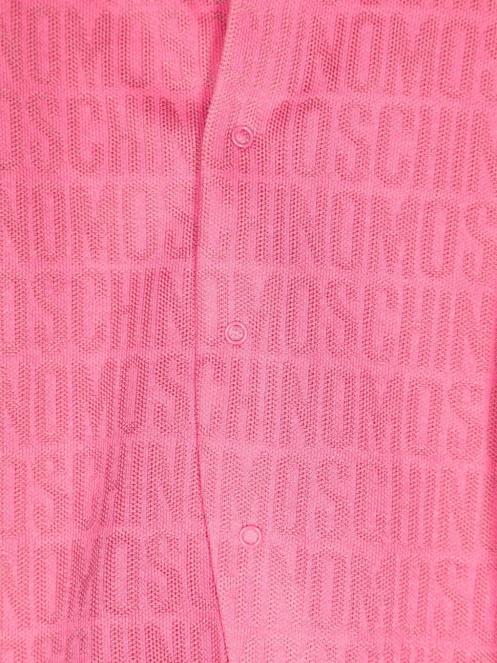 Moschino Kids Pyjama met logo-jacquard - Roze