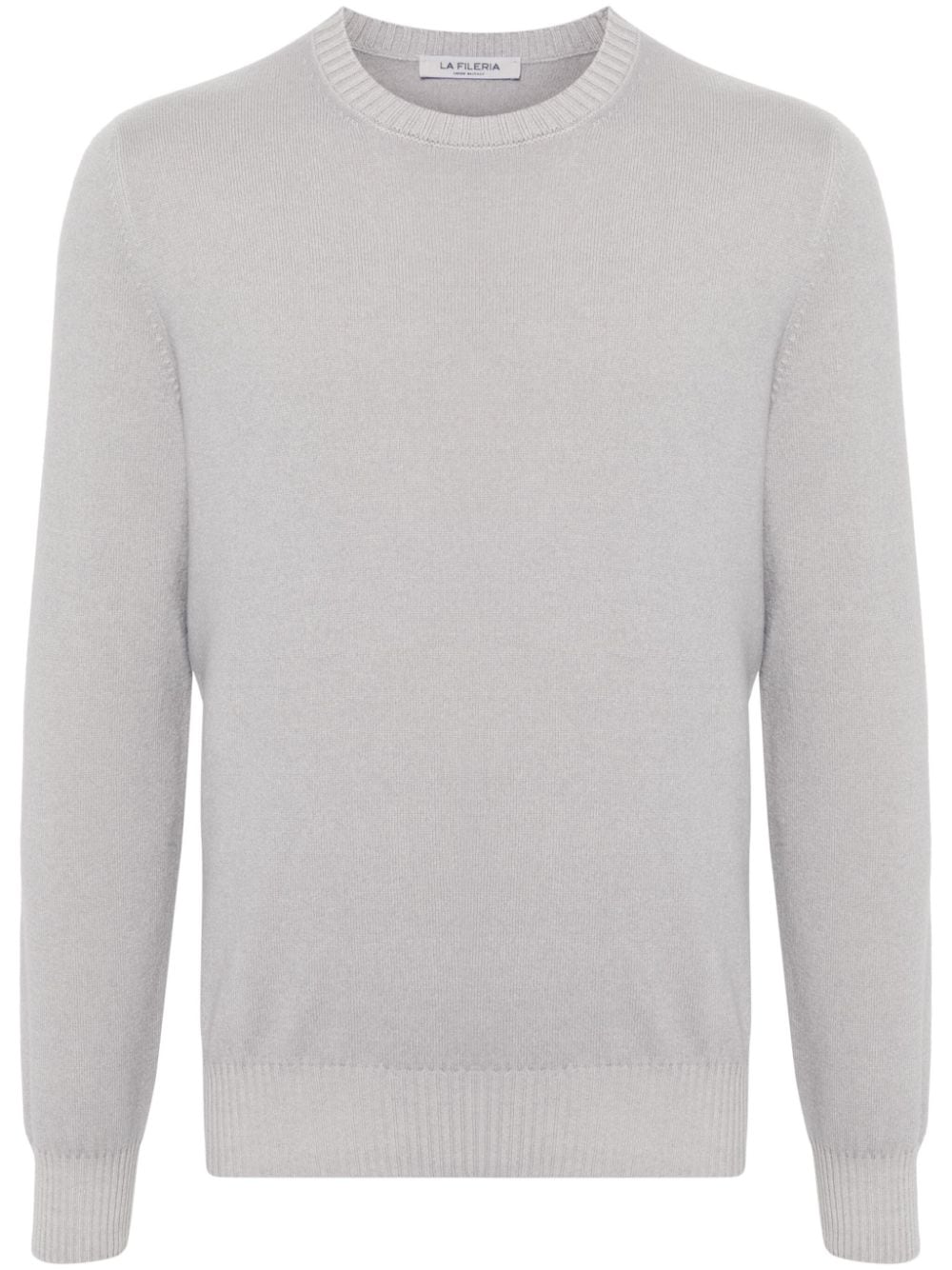 Shop Fileria Fine-knit Jumper In Grey