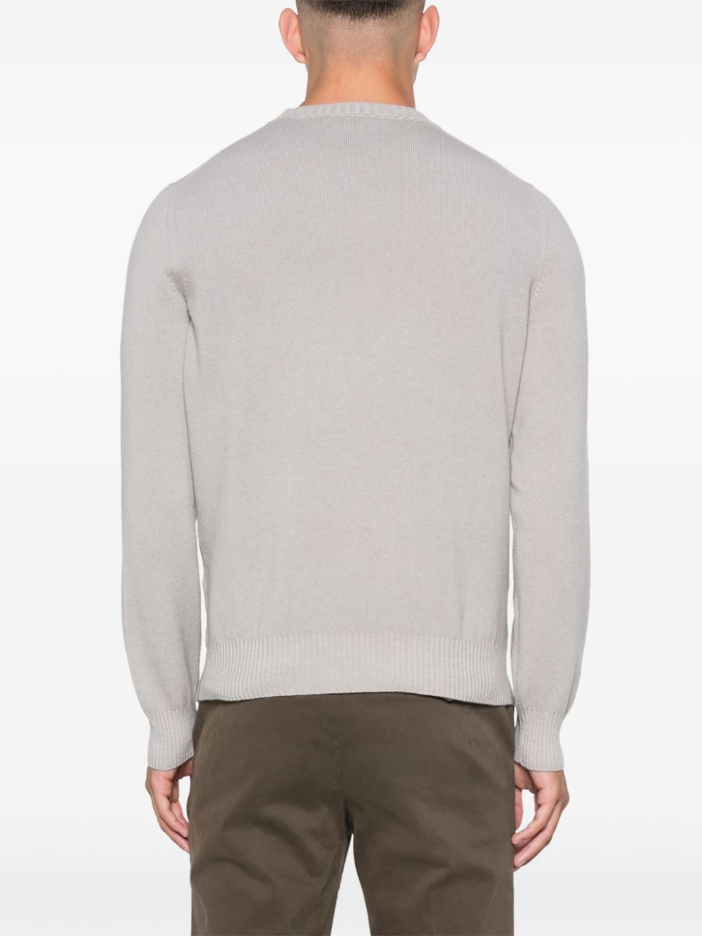 Shop Fileria Fine-knit Jumper In Grey