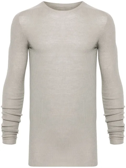 Rick Owens ribbed-knit crew-neck sweater