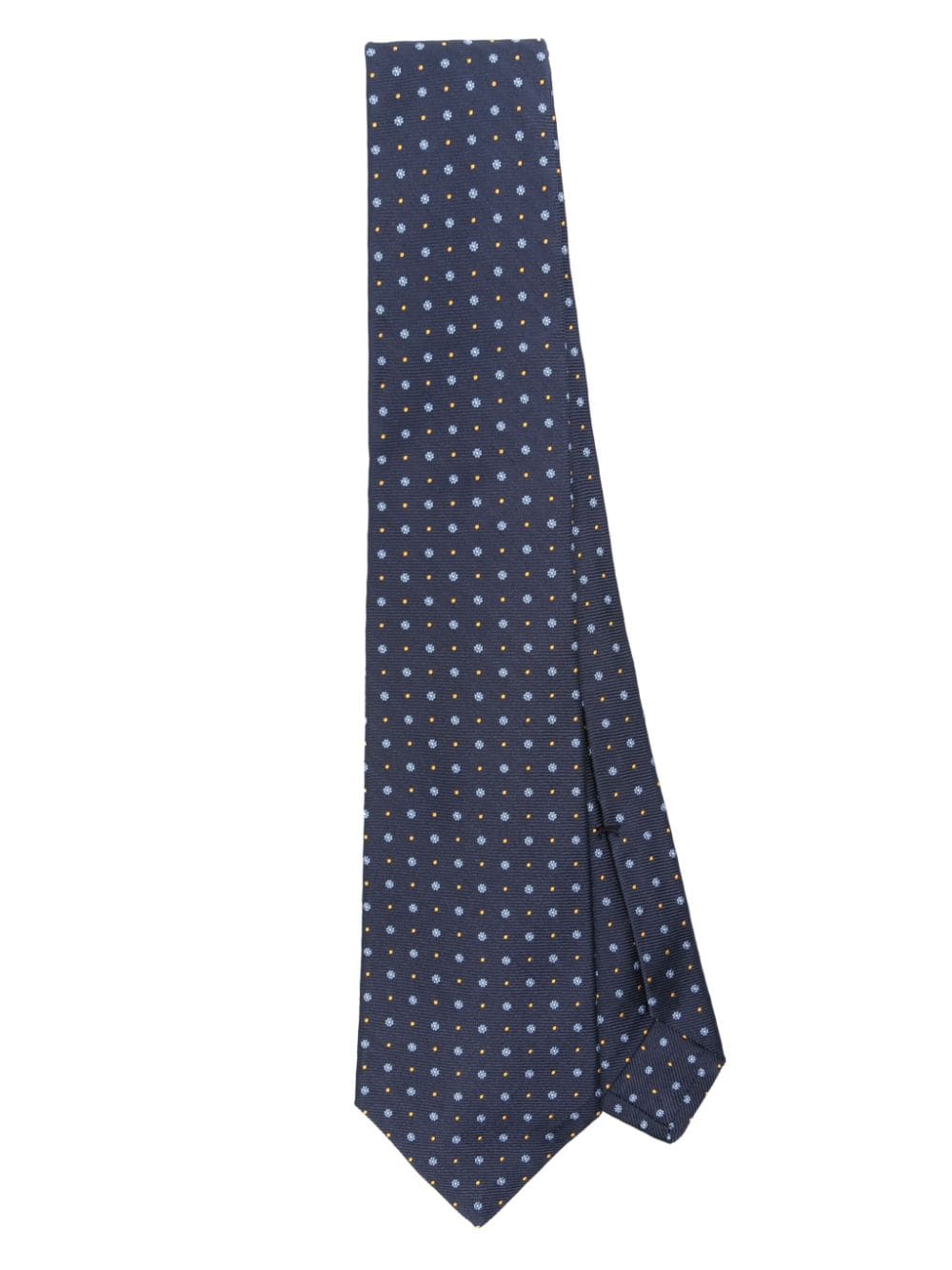 Shop Kiton Silk Tie In Blue