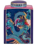 Shanghai Tang medium Vivid Dragon Fine bone china jar - Purple