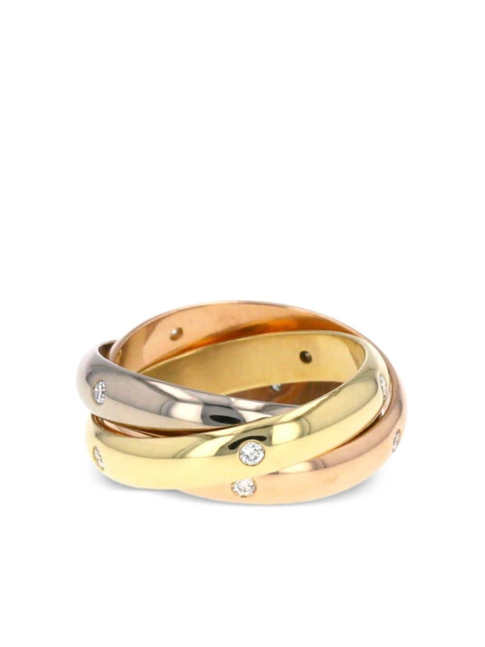 Cartier gold Trinity diamond ring - Goud