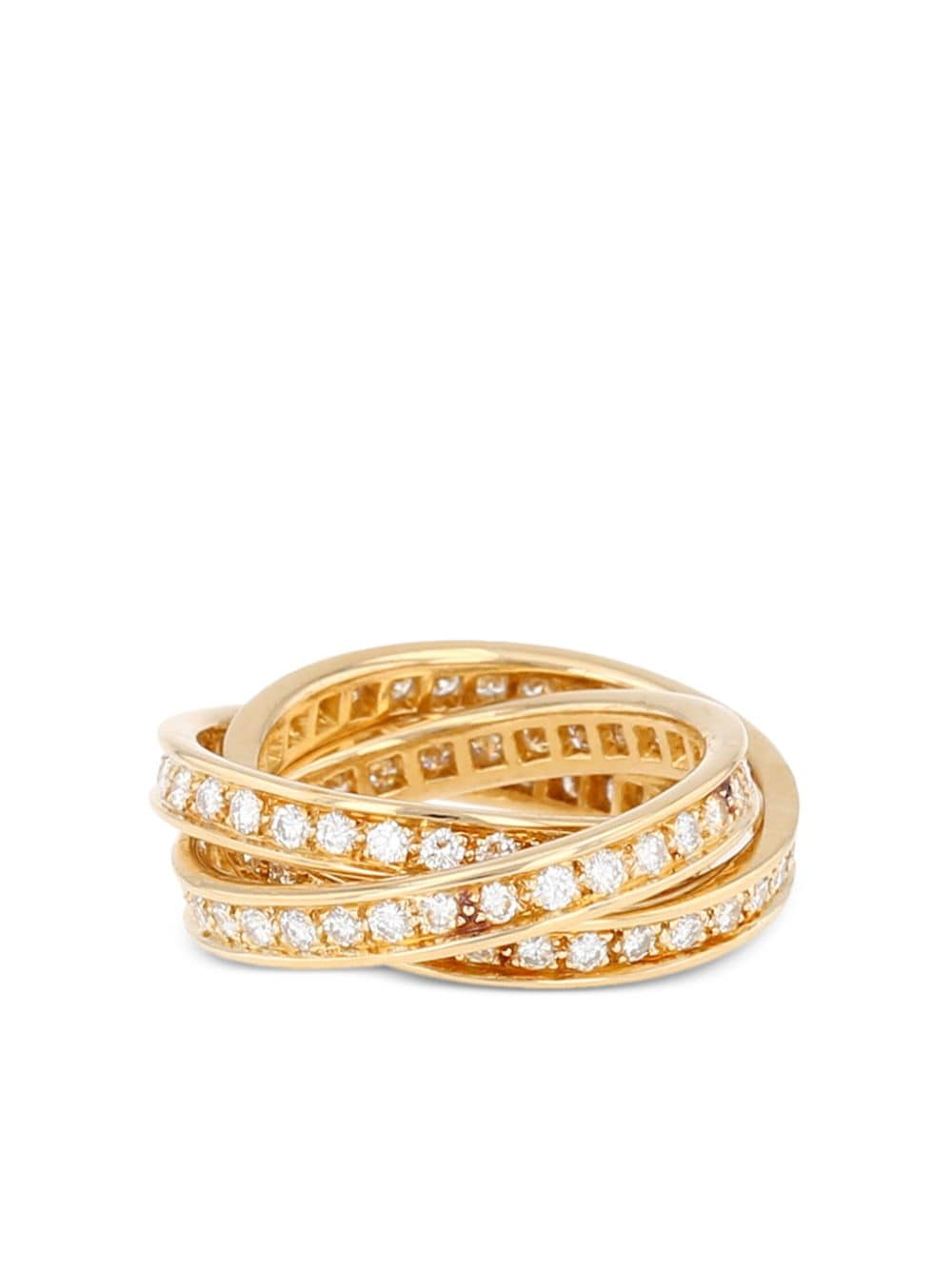 Pre-owned Cartier  Yellow Gold Trinity Ring