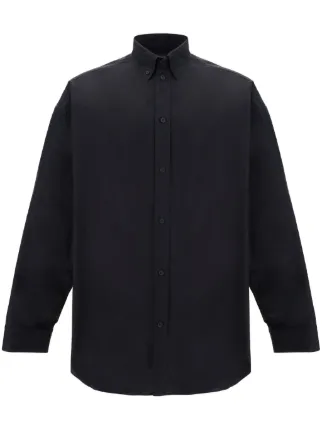 BALENCIAGA バレンシアガ オーバーサイズ シャツ ブラック 37 Balenciaga オーバーサイズ シャツ | ブラック | FARFETCH JP