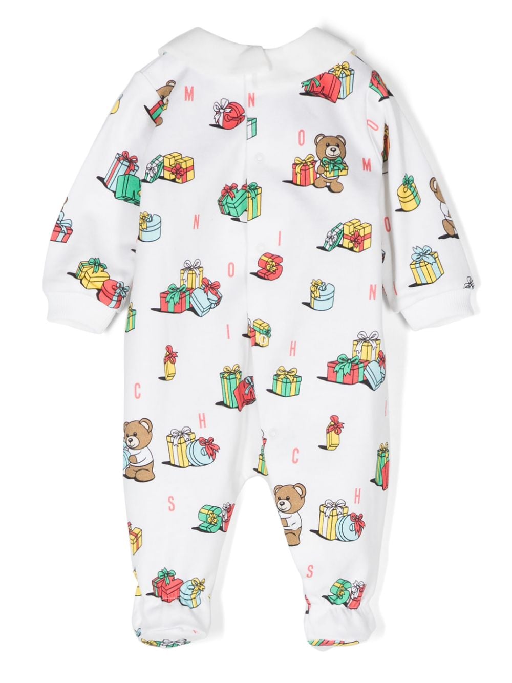 Moschino Kids Pyjama met teddybeerprint - Wit