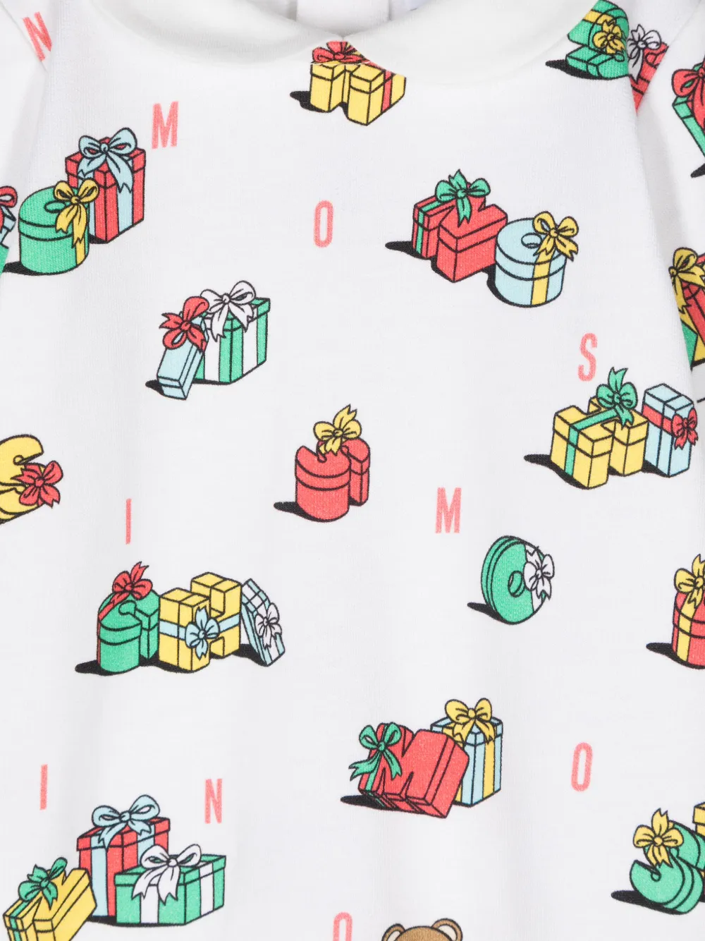Moschino Kids Pyjama met teddybeerprint Wit