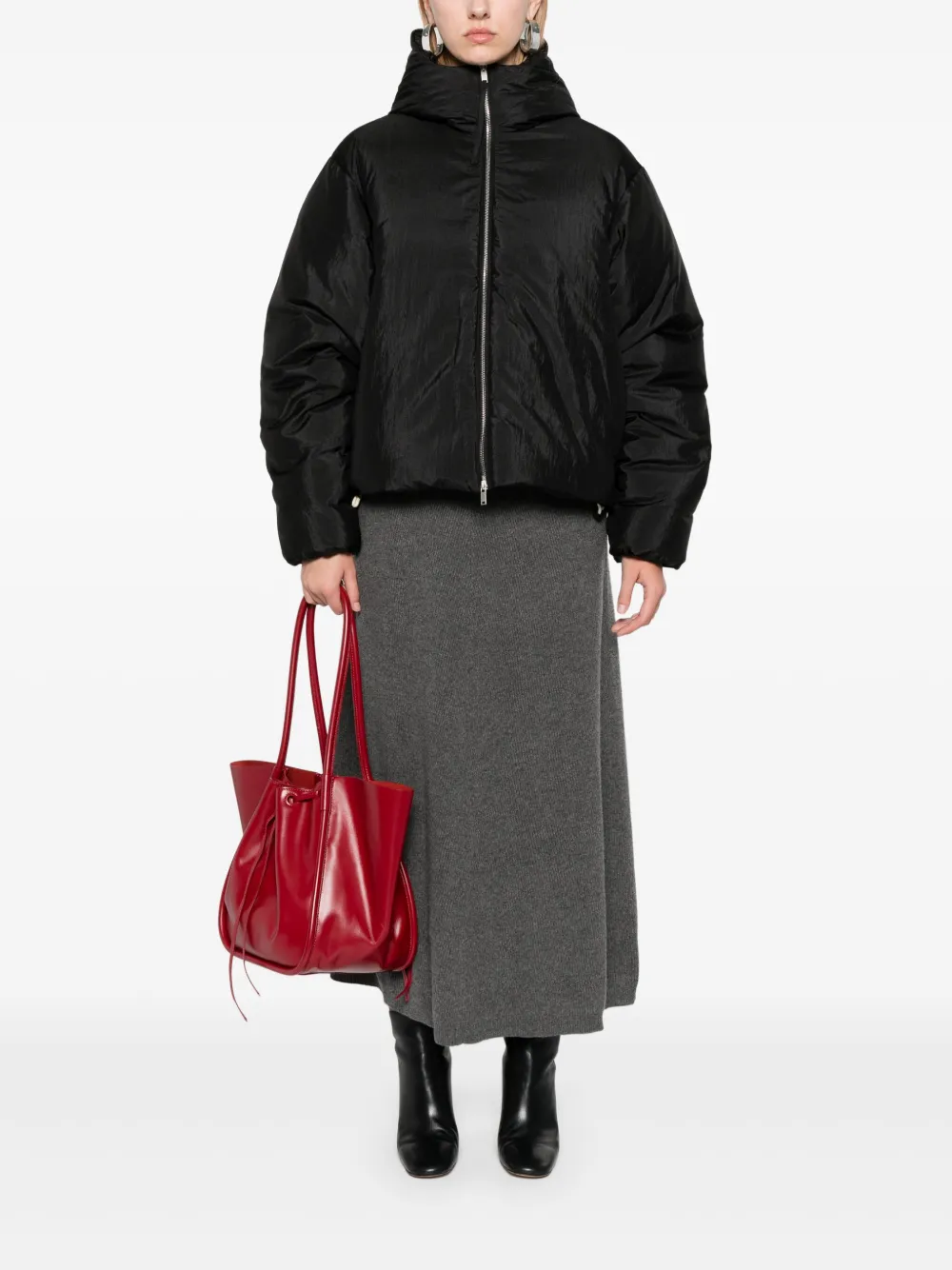 Jil Sander chamarra capitonada con capucha | Chamarras capitonadas | Image 2