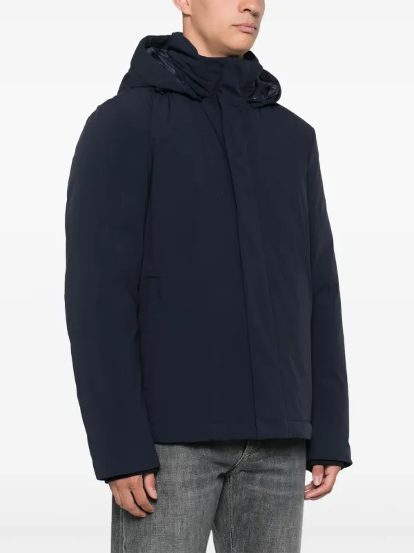 Woolrich Jacke Mit Abnehmbarer Kapuze Blau FARFETCH AT