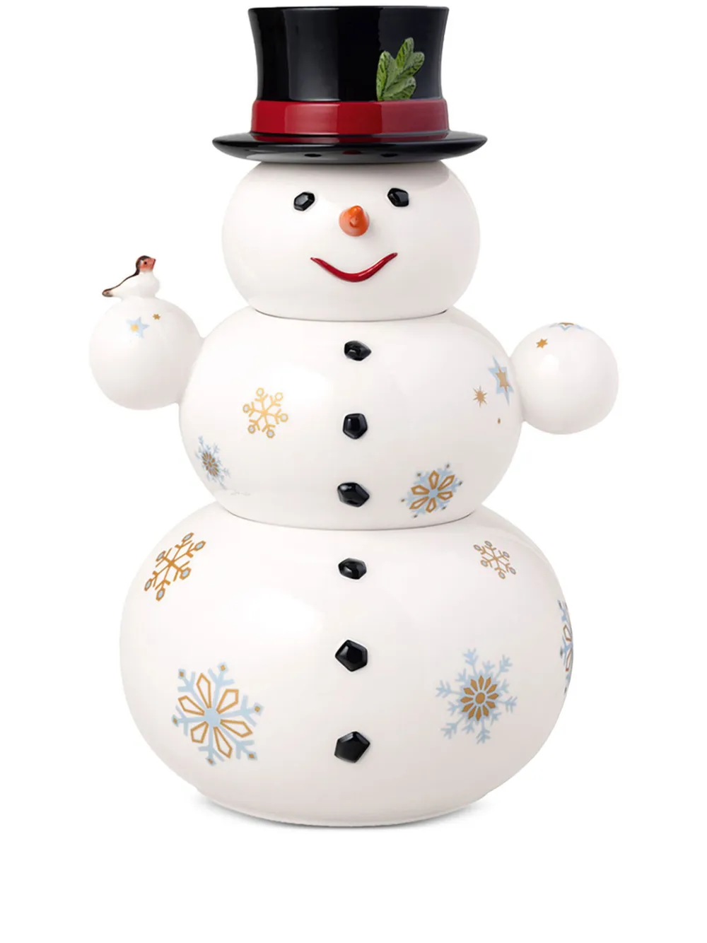 Villeroy & Boch Snowman jar (15cm) | White | Image 1