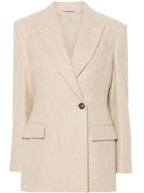 Brunello Cucinelli felted-finish blazer Women