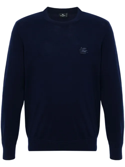 ETRO pull à motif Pegaso - Bleu - ETRO - Modalova