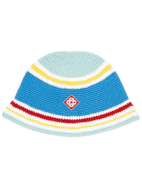 Casablanca striped beanie hat