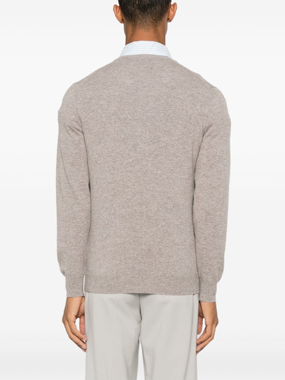 Shop Fedeli Cashmere Sweater In Neutrals