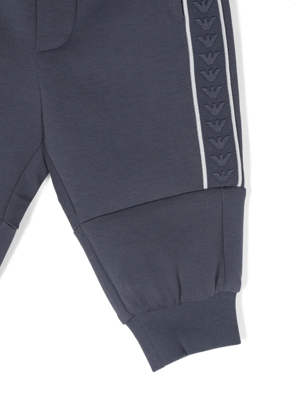 Emporio Armani Kids Trainingsbroek met logoband Blauw