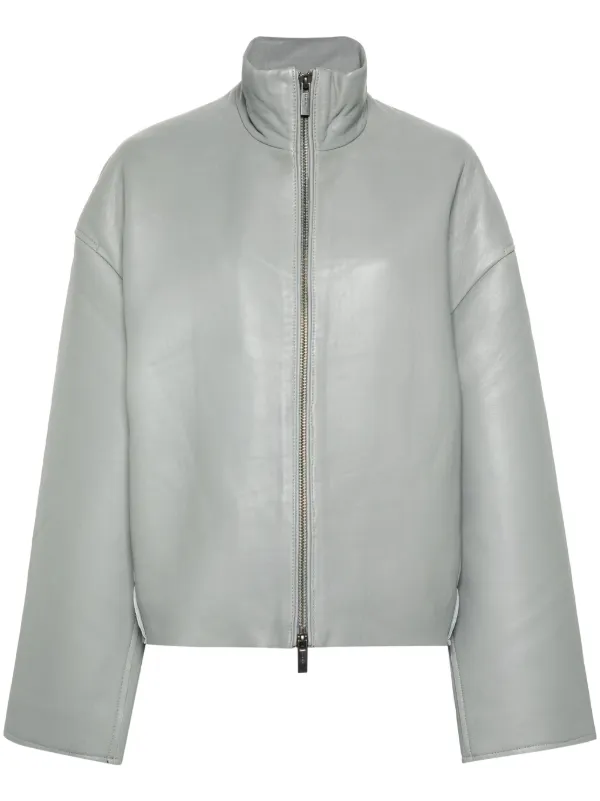 REMAIN Bonded Leather Jacket | Grey | FARFETCH REMAIN Bonded Leather Jacket | Grey | FARFETCH